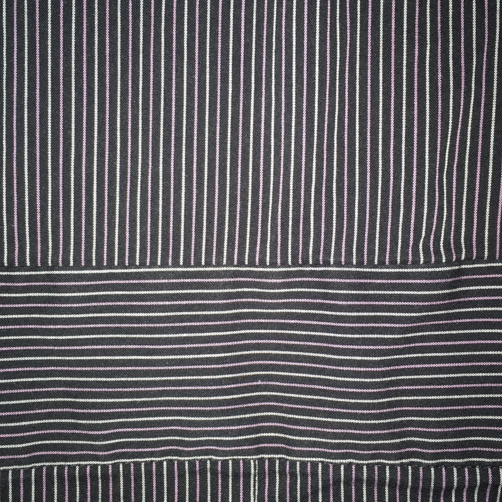 Express 3/4 Sleeve Button Front Striped Dress - image 3